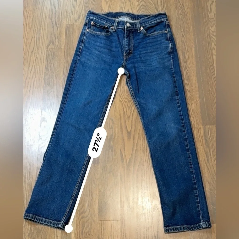 Levi's 514 Jeans Mens Sz W30 L30 Straight Fit Regular Dark Blue Casual Denim F